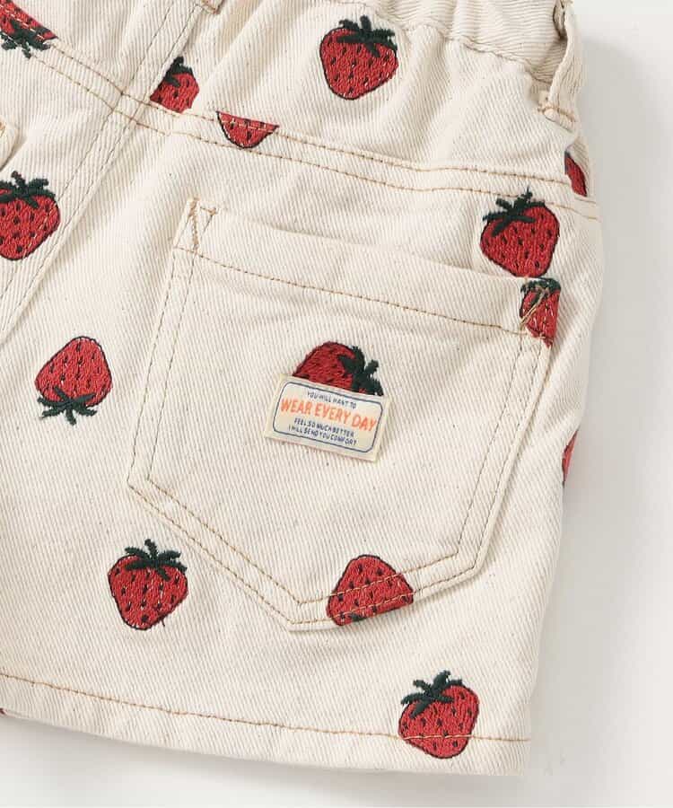 日本童裝 BREEZE 刺繡牛仔短褲 80-140cm 女童款 夏季 PANTS