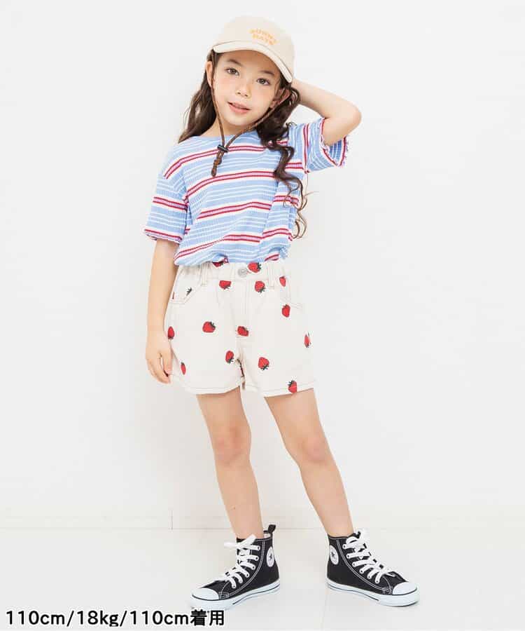 日本童裝 BREEZE 刺繡牛仔短褲 80-140cm 女童款 夏季 PANTS