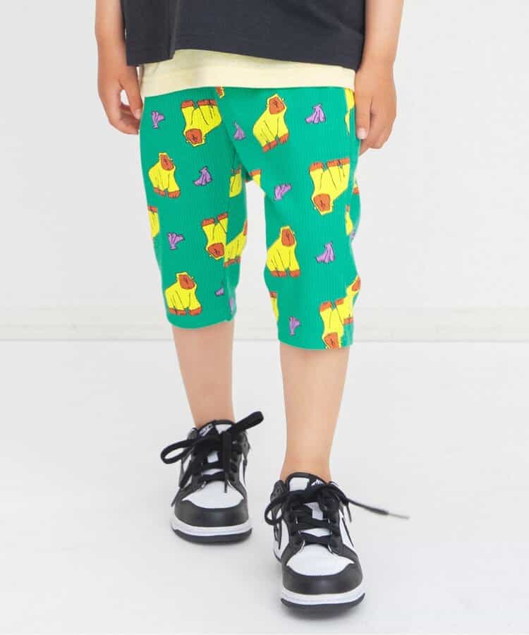 日本童裝 BREEZE 全印花七分長褲 70-130cm 男童款/女童款 初生嬰兒 夏季 PANTS
