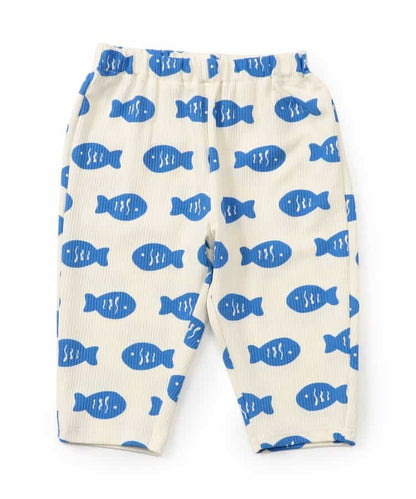 日本童裝 BREEZE 全印花七分長褲 70-130cm 男童款/女童款 初生嬰兒 夏季 PANTS