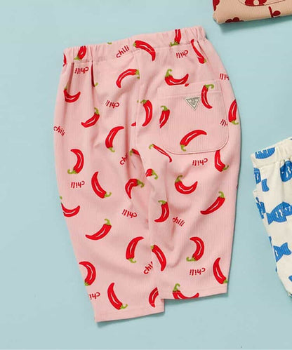 日本童裝 BREEZE 全印花七分長褲 70-130cm 男童款/女童款 初生嬰兒 夏季 PANTS