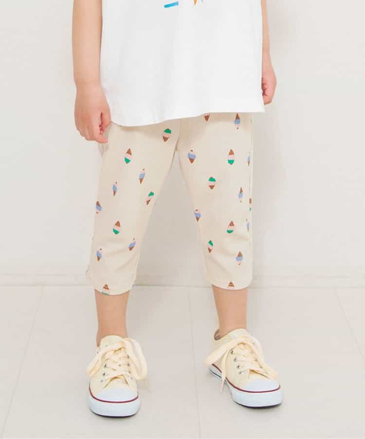 日本童裝 BREEZE 全印花七分長褲 70-130cm 男童款/女童款 初生嬰兒 夏季 PANTS