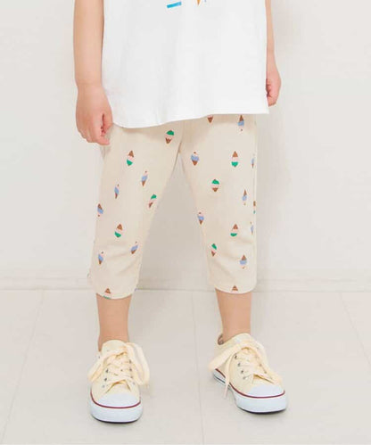 日本童裝 BREEZE 全印花七分長褲 70-130cm 男童款/女童款 初生嬰兒 夏季 PANTS