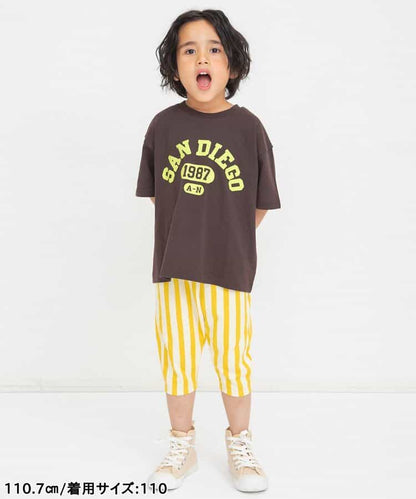 日本童裝 BREEZE 全印花七分長褲 70-130cm 男童款/女童款 初生嬰兒 夏季 PANTS