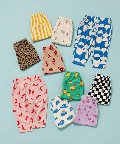 日本童裝 BREEZE 全印花七分長褲 70-130cm 男童款/女童款 初生嬰兒 夏季 PANTS