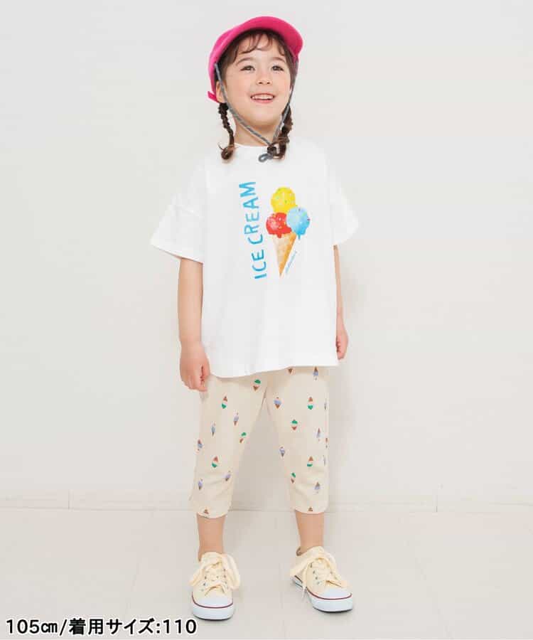 日本童裝 BREEZE 全印花七分長褲 70-130cm 男童款/女童款 初生嬰兒 夏季 PANTS