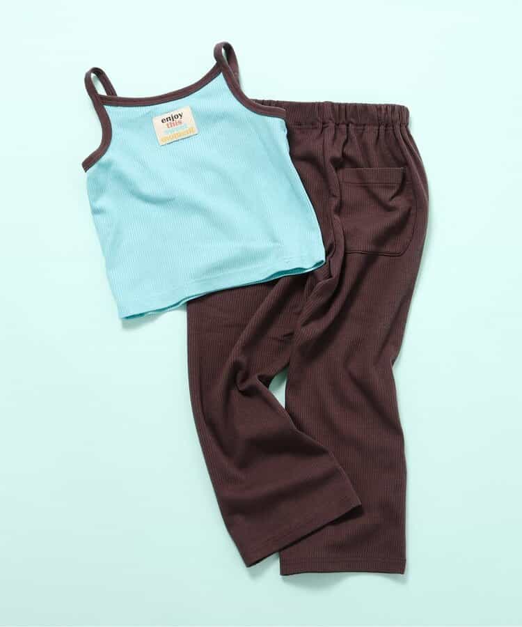 日本童裝 BREEZE 吊帶背心和長褲兩件套裝 90-150cm 女童款 夏季 TOPS PANTS