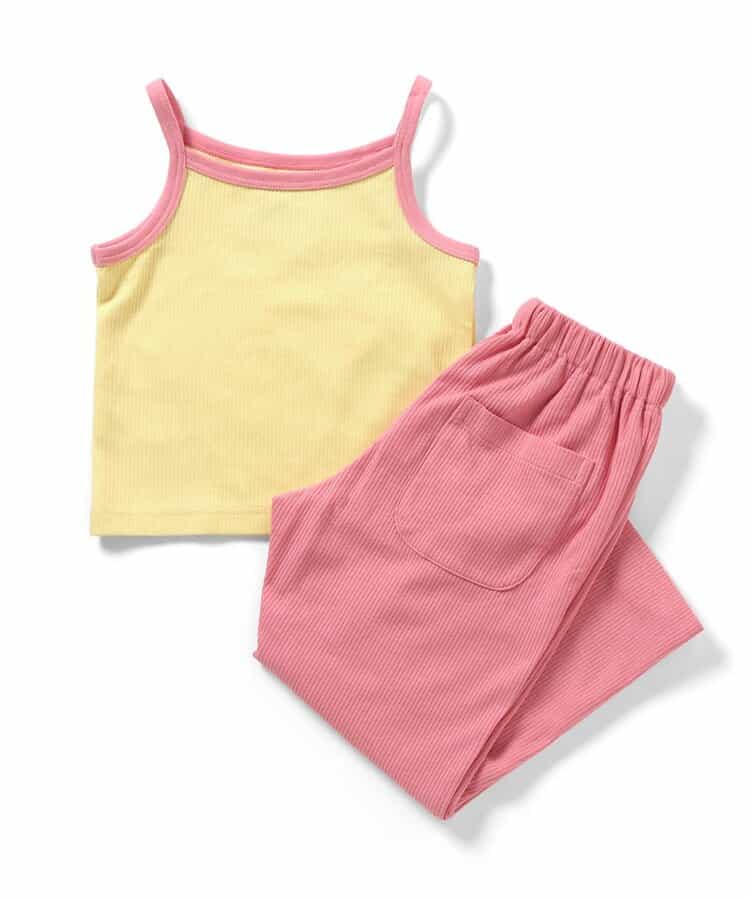 日本童裝 BREEZE 吊帶背心和長褲兩件套裝 90-150cm 女童款 夏季 TOPS PANTS