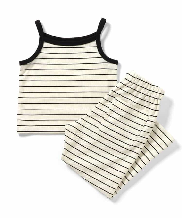 日本童裝 BREEZE 吊帶背心和長褲兩件套裝 90-150cm 女童款 夏季 TOPS PANTS