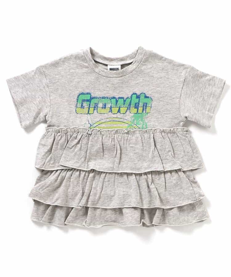 日本童裝 BREEZE 裙邊印花上衣 80-140cm 女童款 夏季 TOPS