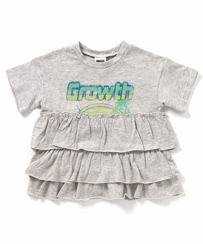 日本童裝 BREEZE 裙邊印花上衣 80-140cm 女童款 夏季 TOPS