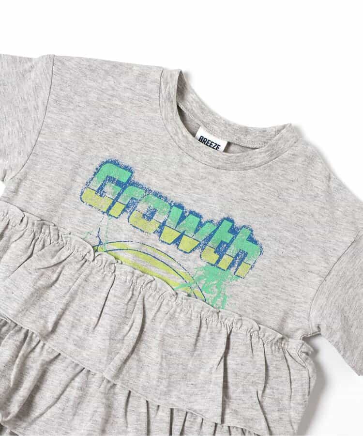 日本童裝 BREEZE 裙邊印花上衣 80-140cm 女童款 夏季 TOPS
