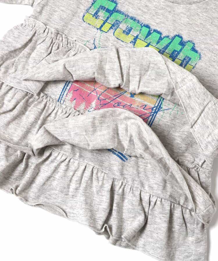 日本童裝 BREEZE 裙邊印花上衣 80-140cm 女童款 夏季 TOPS