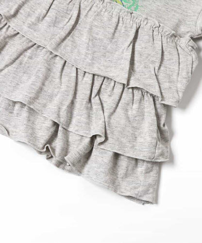 日本童裝 BREEZE 裙邊印花上衣 80-140cm 女童款 夏季 TOPS