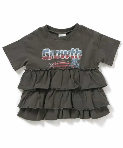 日本童裝 BREEZE 裙邊印花上衣 80-140cm 女童款 夏季 TOPS