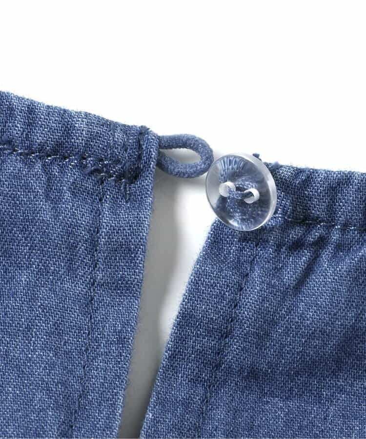 日本童裝 BREEZE 牛仔褶邊上衣 80-140cm 女童款 夏季 TOPS