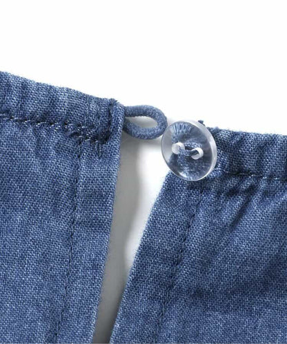 日本童裝 BREEZE 牛仔褶邊上衣 80-140cm 女童款 夏季 TOPS