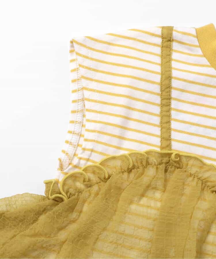 日本童裝 BREEZE 薄紗法式袖上衣 80-140cm 女童款 TOPS 夏季