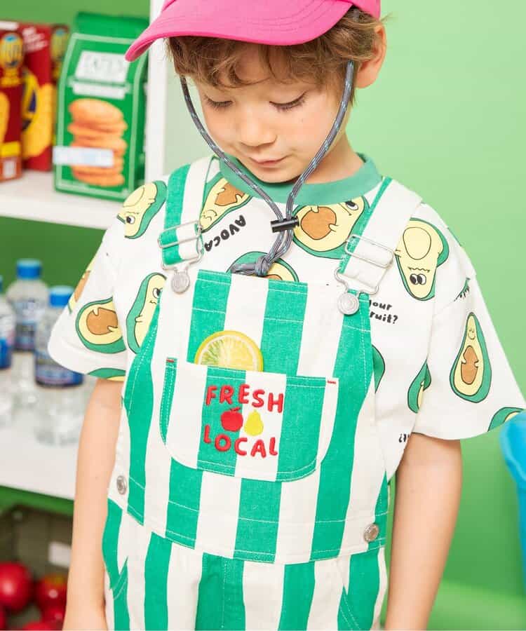 日本童裝 BREEZE 短版背帶褲 80-130cm 男童款 夏季 Jumpsuit