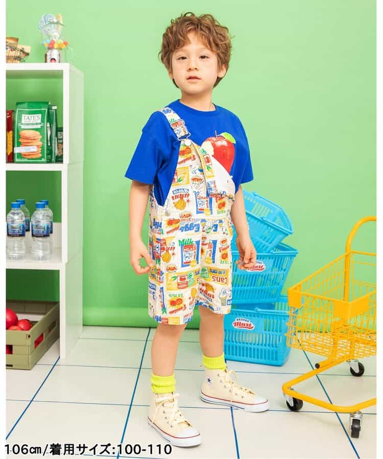 日本童裝 BREEZE 短版背帶褲 80-130cm 男童款 夏季 Jumpsuit
