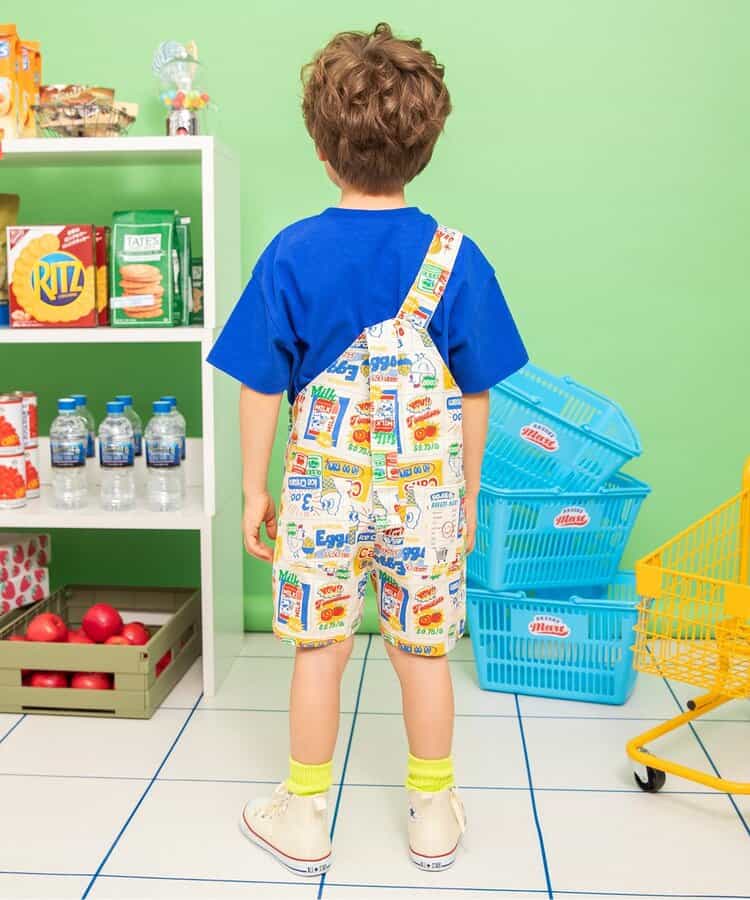 日本童裝 BREEZE 短版背帶褲 80-130cm 男童款 夏季 Jumpsuit
