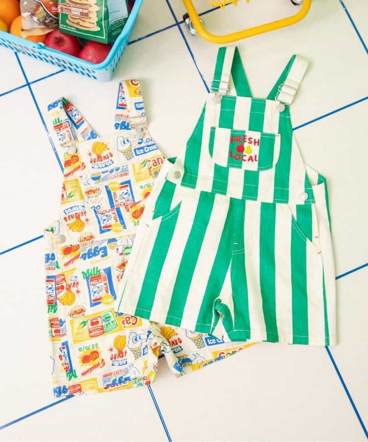 日本童裝 BREEZE 短版背帶褲 80-130cm 男童款 夏季 Jumpsuit