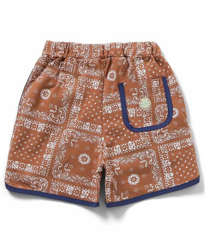 日本童裝 BREEZE 佩斯利花紋短褲 90-150cm 男童款 夏季 PANTS