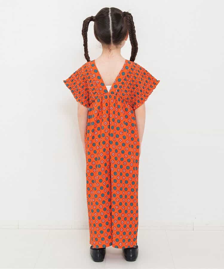 日本童裝 BREEZE V領連體褲 80-140cm 女童款 夏季 Jumpsuit