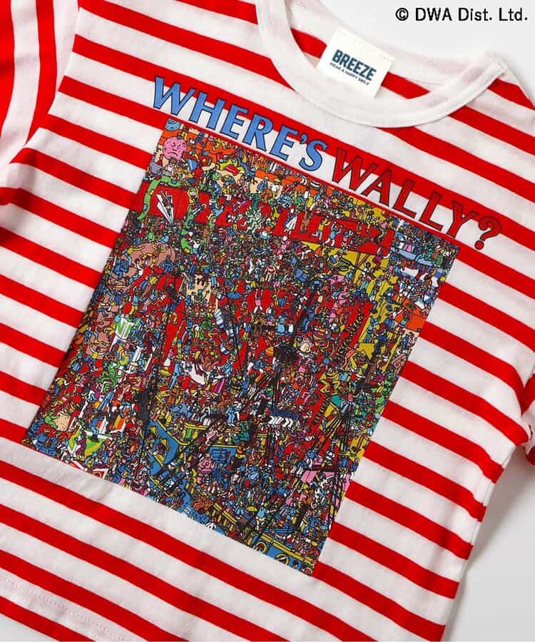 日本童裝 BREEZE Where's Wally?上衣 80-140cm 男童款/女童款 夏季 TOPS