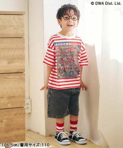 日本童裝 BREEZE Where's Wally?上衣 80-140cm 男童款/女童款 夏季 TOPS