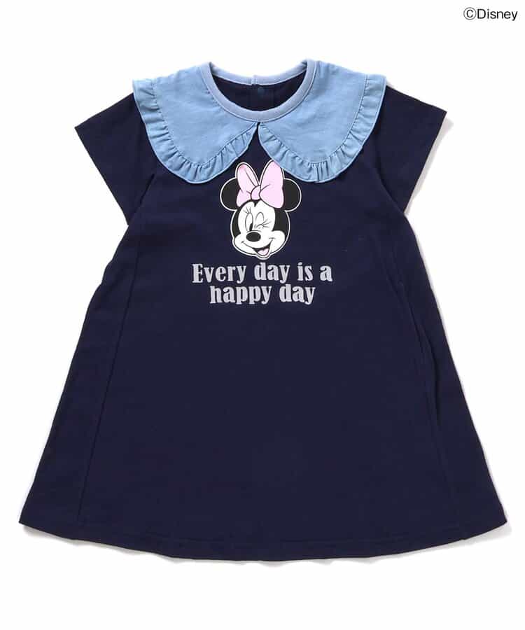日本童裝 BREEZE x Disney 翻領連身裙 80-140cm 女童款 夏季 DRESSES