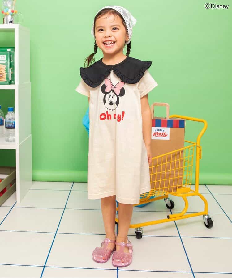 日本童裝 BREEZE x Disney 翻領連身裙 80-140cm 女童款 夏季 DRESSES