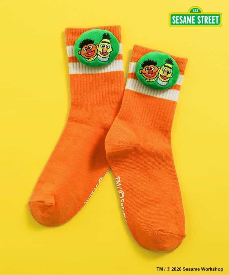 日本直送 BREEZE x SESAME STREET 襪一對 13-21cm 襪系列