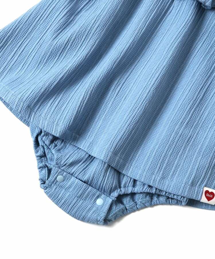 日本童裝 BREEZE 荷葉領連衣 70-80cm 女童款 夏季 Jumpsuit