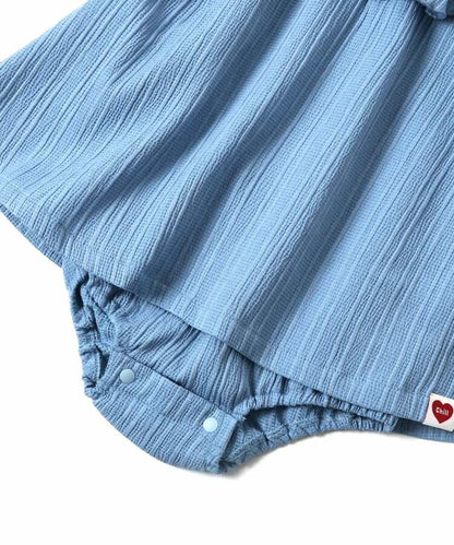 日本童裝 BREEZE 荷葉領連衣 70-80cm 女童款 夏季 Jumpsuit