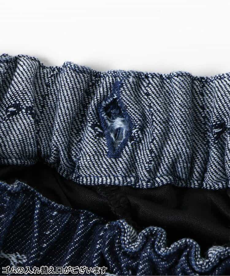 日本童裝 BREEZE 牛仔提花短裙 80-140cm 女童款 夏季 SKIRTS