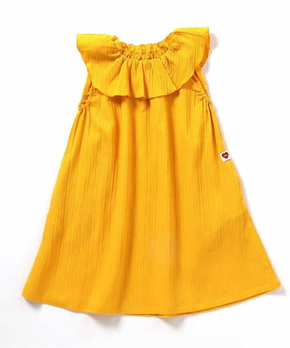 日本童裝 BREEZE 荷葉邊領連身裙 80-140cm 女童款 夏季 DRESSES