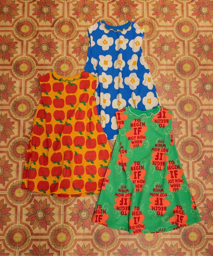 日本童裝 BREEZE 全身印花連身裙 80-130cm 女童款 夏季 DRESSES
