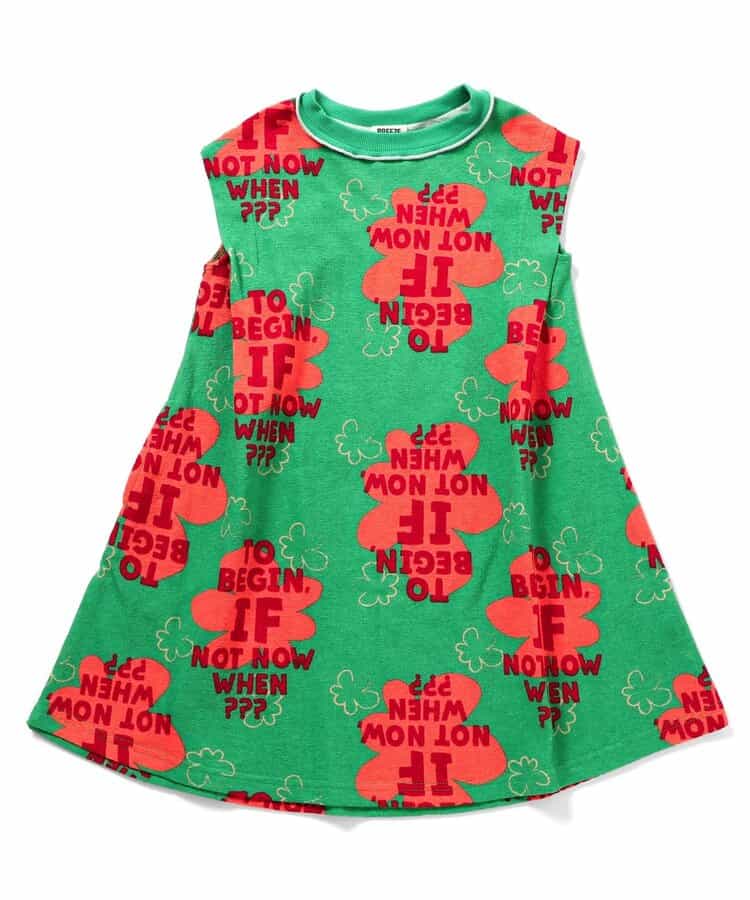 日本童裝 BREEZE 全身印花連身裙 80-130cm 女童款 夏季 DRESSES