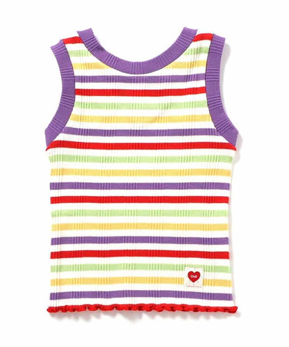 日本童裝 BREEZE 羅紋邊背心 80-140cm 女童款 夏季 TOPS