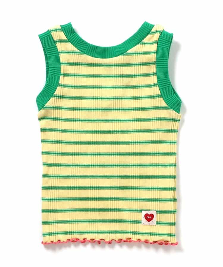 日本童裝 BREEZE 羅紋邊背心 80-140cm 女童款 夏季 TOPS