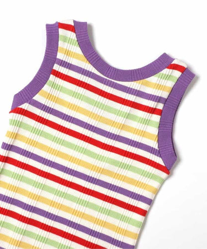日本童裝 BREEZE 羅紋邊背心 80-140cm 女童款 夏季 TOPS