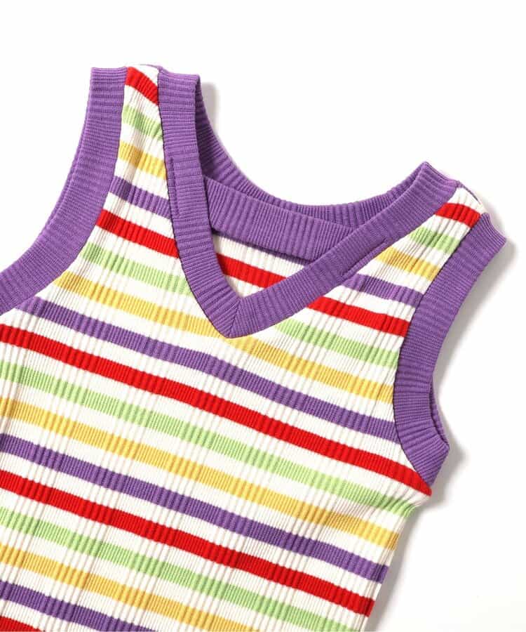日本童裝 BREEZE 羅紋邊背心 80-140cm 女童款 夏季 TOPS