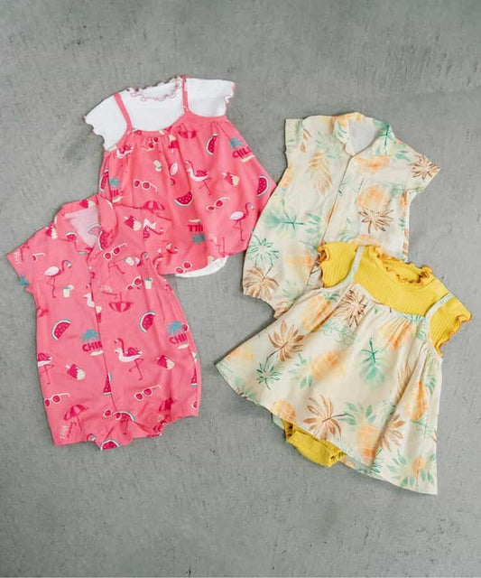 日本童裝 BREEZE Aloha度假風連衣 70-80cm 男童款/女童款 初生嬰兒 夏季 Jumpsuit
