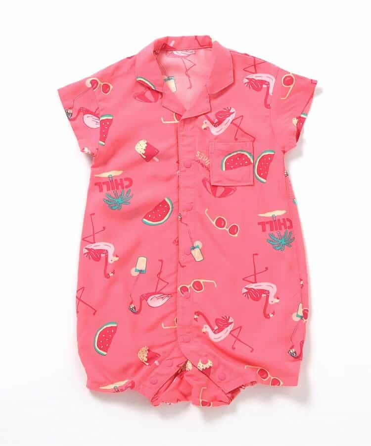 日本童裝 BREEZE Aloha度假風連衣 70-80cm 男童款/女童款 初生嬰兒 夏季 Jumpsuit