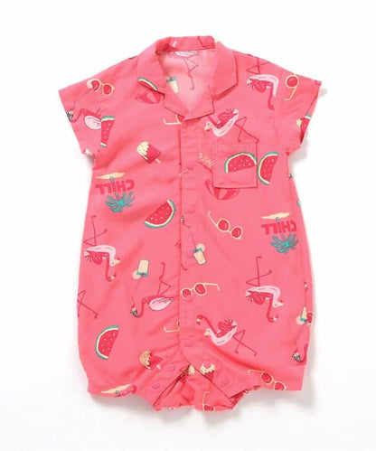 日本童裝 BREEZE Aloha度假風連衣 70-80cm 男童款/女童款 初生嬰兒 夏季 Jumpsuit