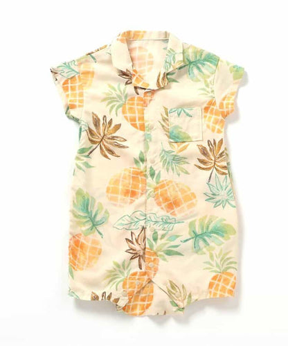 日本童裝 BREEZE Aloha度假風連衣 70-80cm 男童款/女童款 初生嬰兒 夏季 Jumpsuit