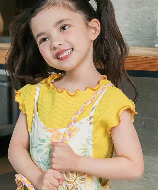 日本童裝 BREEZE 木耳邊上衣 80-140cm 女童款 夏季 TOPS