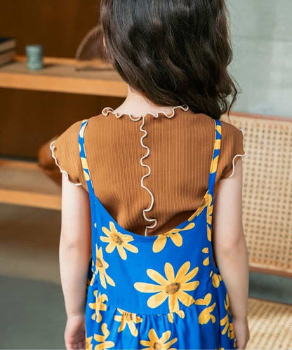 日本童裝 BREEZE 木耳邊上衣 80-140cm 女童款 夏季 TOPS
