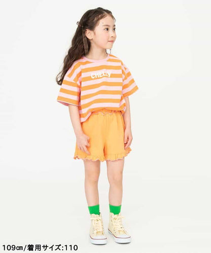 日本童裝 BREEZE 荷葉邊針織短褲 80-140cm 女童款 夏季 PANTS